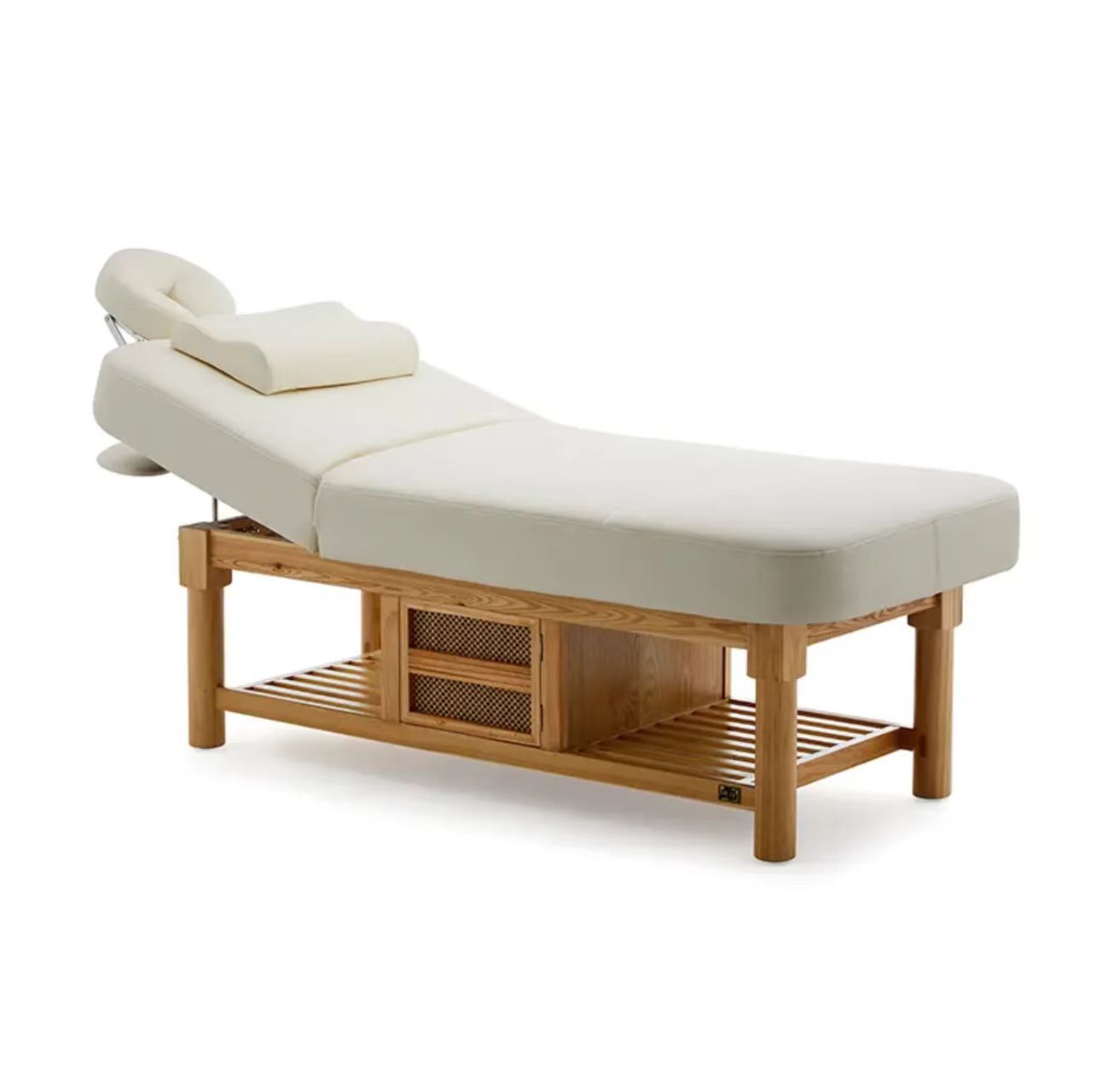 Adjustable Electric Massage Bed with Storage